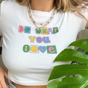 Handmade Do What You Love Crop Top